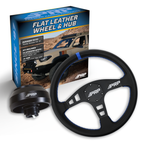 PRP Flat Leather Steering Wheel Kit with Tacoma Hub