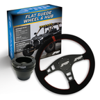 PRP Flat Suede Steering Wheel Kit with UTV Hub