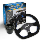 PRP Suede D-Shape Steering Wheel Kit with UTV Hub