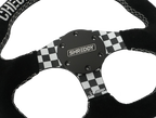 PRP X Shreddy Checkered Steering Wheel, D-Shaped