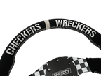 PRP X Shreddy Checkered Steering Wheel, D-Shaped