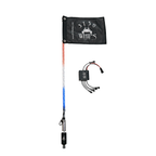 Hyper Color LED Whip – Red White Blue