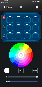 12-Gang Switch Panel With RGB And Remote Control Bluetooth App
