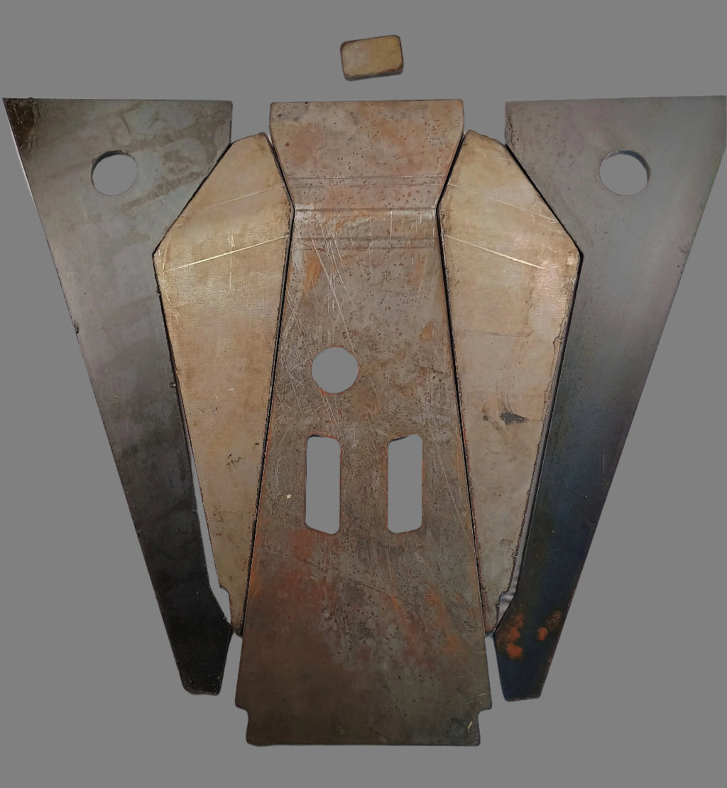 PRO XP/ TURBO R Engine & Transmissions BASH PLATES 1/4” WELD ON (RAW) by Nitro Racing Parts