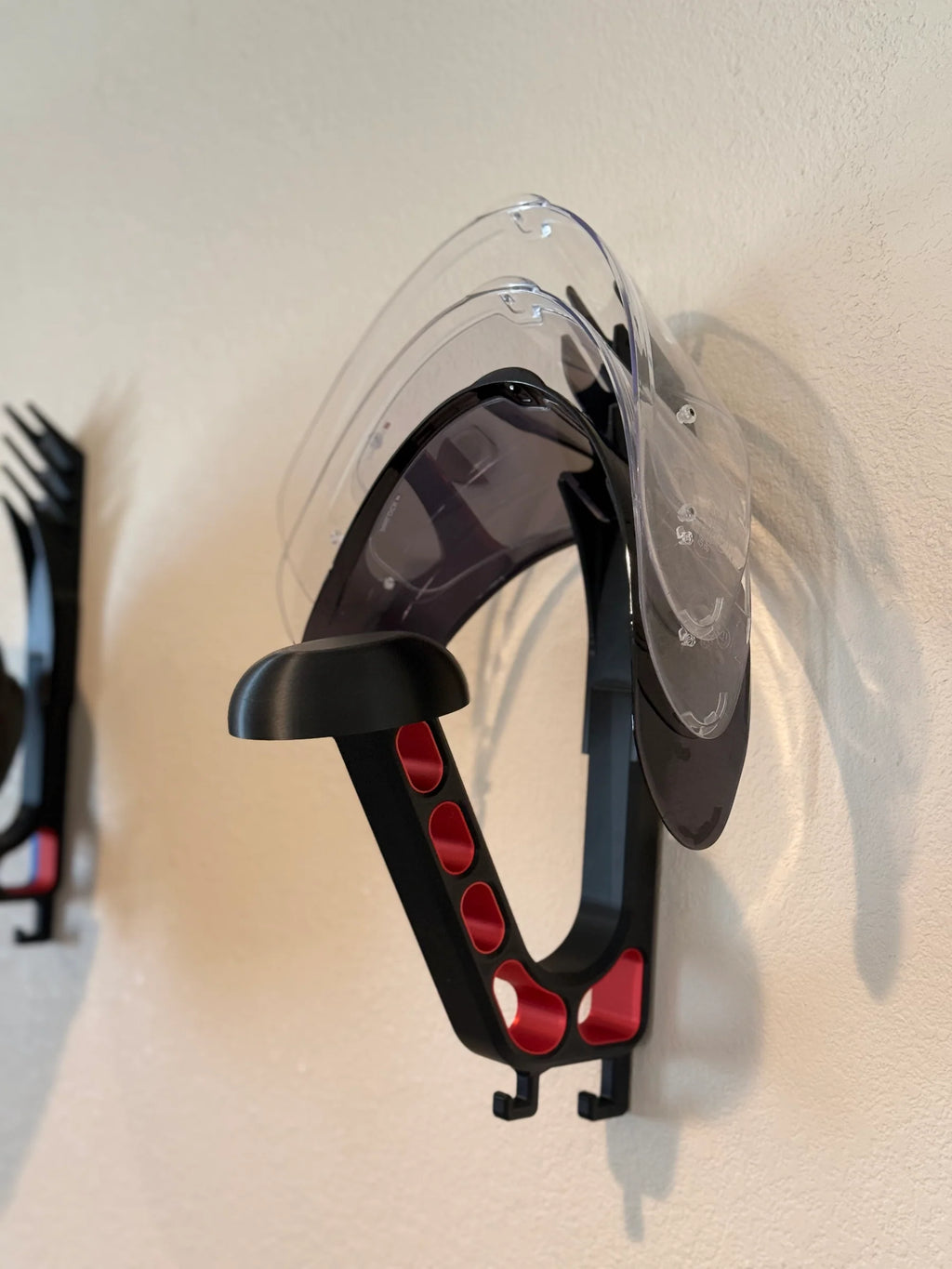 Helmet Visor Holder (Wall-Mount Add-On)