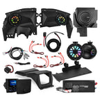 Can-Am Maverick X3 Stage 4 - Dash Speaker Panels, 8" Tower Speakers, 12” Subwoofer, Amplifier, Bluetooth Radio & LED Lights