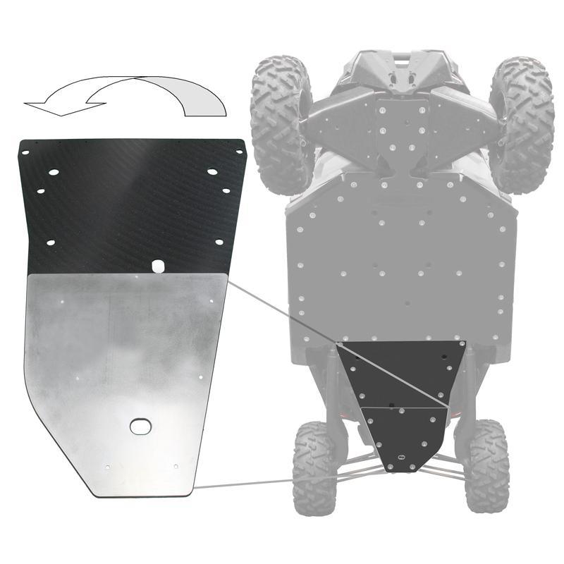 Can-Am Maverick X3 UHMW Rear Skid Plate