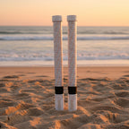Mini Moe White Edition LED Whips | Compact High-Output Safety Whips | Pair by Marshin Whips
