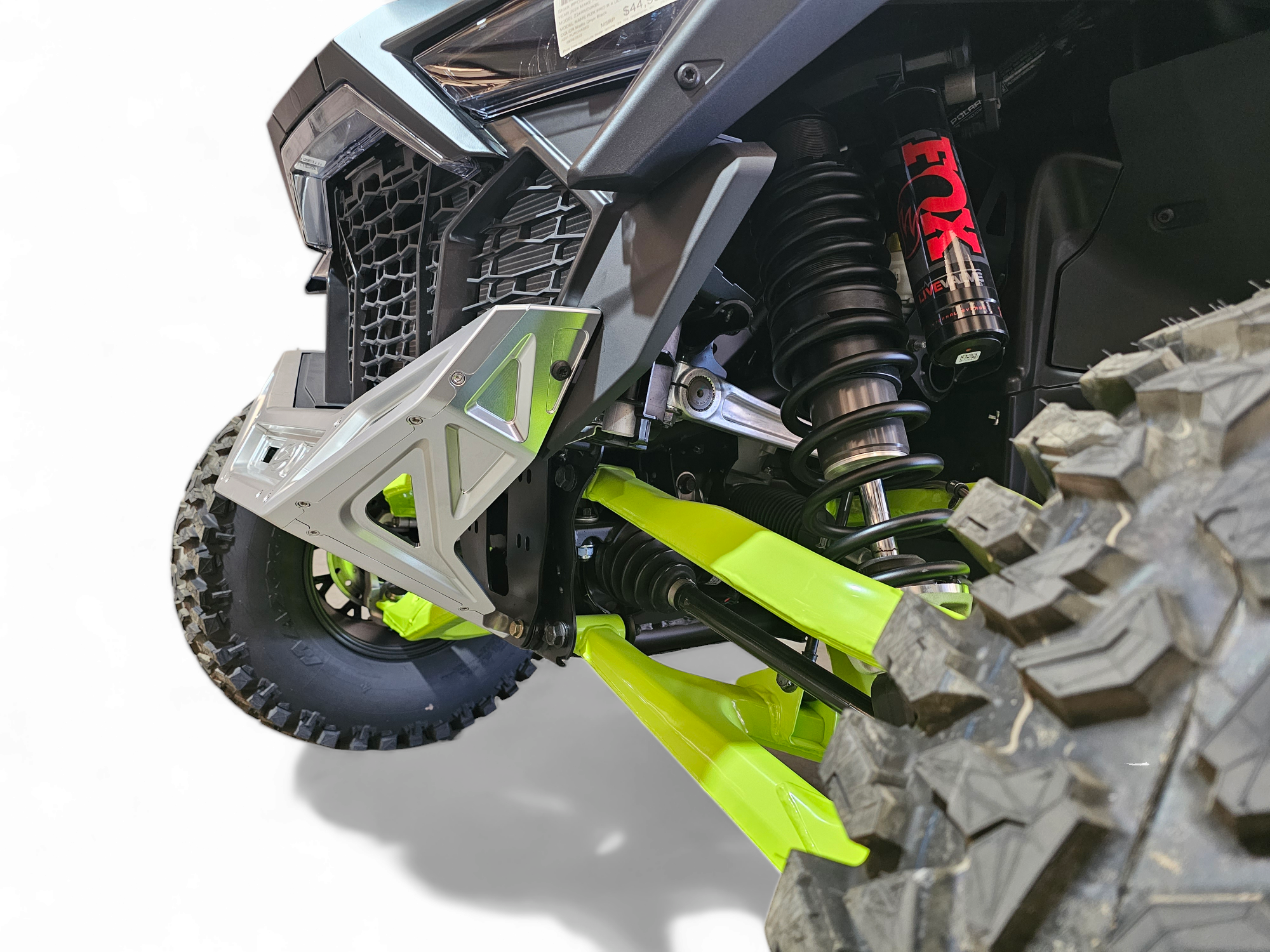 2022-2025 Polaris RZR Pro R, Pro S, Turbo R Machined Billet Front Winch Bumper (Clear Anodize)