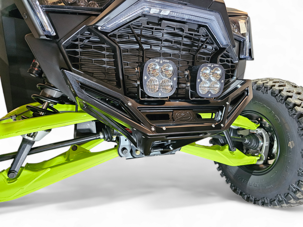 2022-2025 Polaris RZR Pro R, Pro S, Turbo R Machined Billet Front Winch Bumper (Black Anodize)