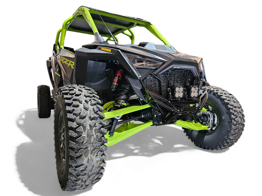 2022-2025 Polaris RZR Pro R, Pro S, Turbo R Machined Billet Front Winch Bumper (Black Anodize)