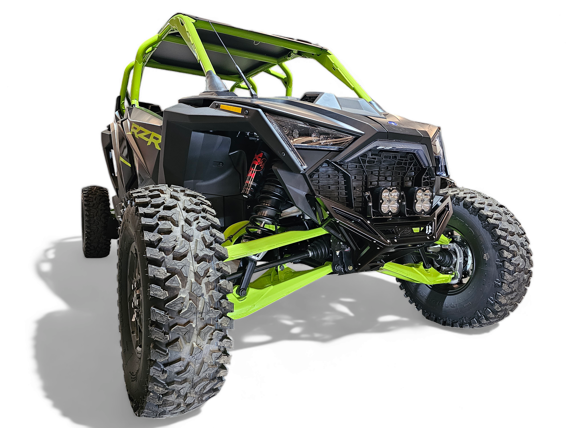 2022-2025 Polaris RZR Pro R, Pro S, Turbo R Machined Billet Front Winch Bumper (Black Anodize)