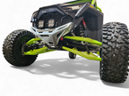 2022-2025 Polaris RZR Pro R, Pro S, Turbo R Machined Billet Front Winch Bumper (Clear Anodize)