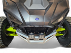 2022-2025 Polaris RZR Pro R, Pro S, Turbo R Machined Billet Front Winch Bumper (Clear Anodize)