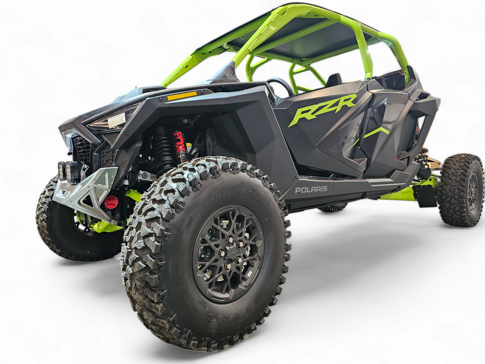 2022-2025 Polaris RZR Pro R, Pro S, Turbo R Machined Billet Front Winch Bumper (Clear Anodize)