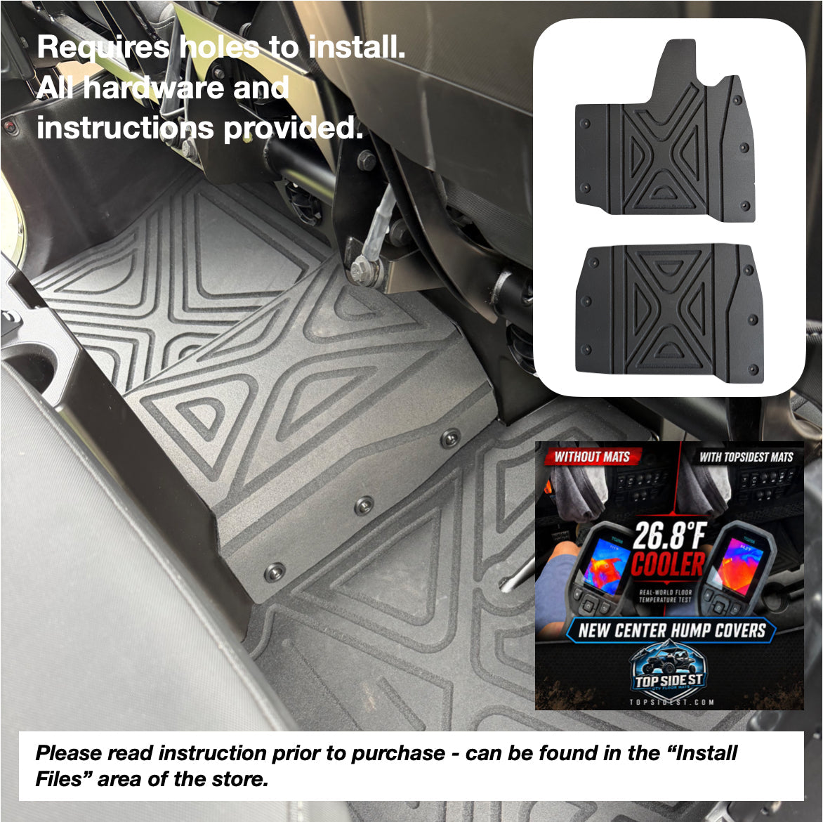 Polaris Ranger 1500XD HD 9mm Rubber Mats (2024 - Current) - view 7