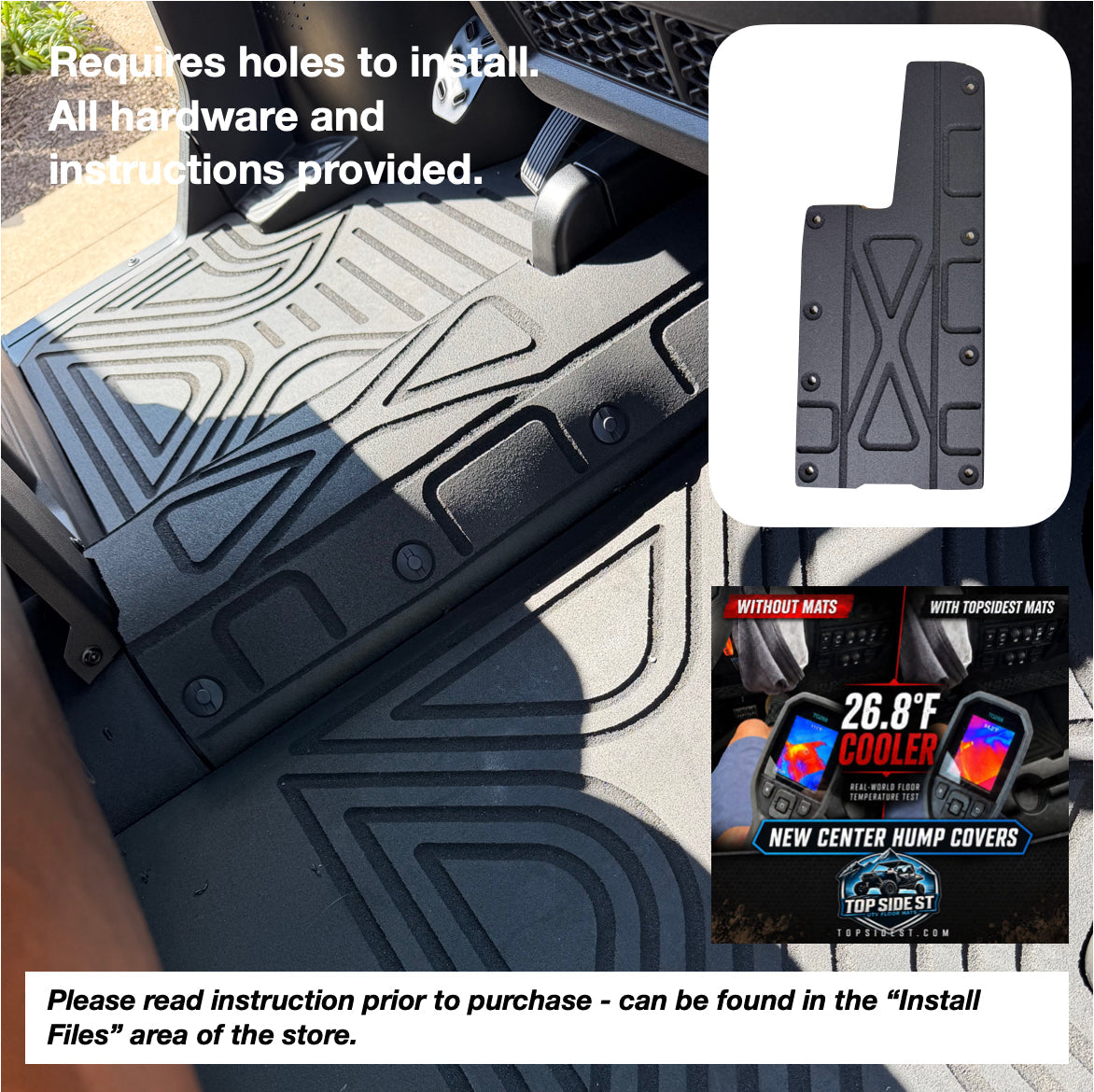 CFMOTO U10 PRO & XL Highland HD 9mm Rubber Mats (2025 - current) - view 5