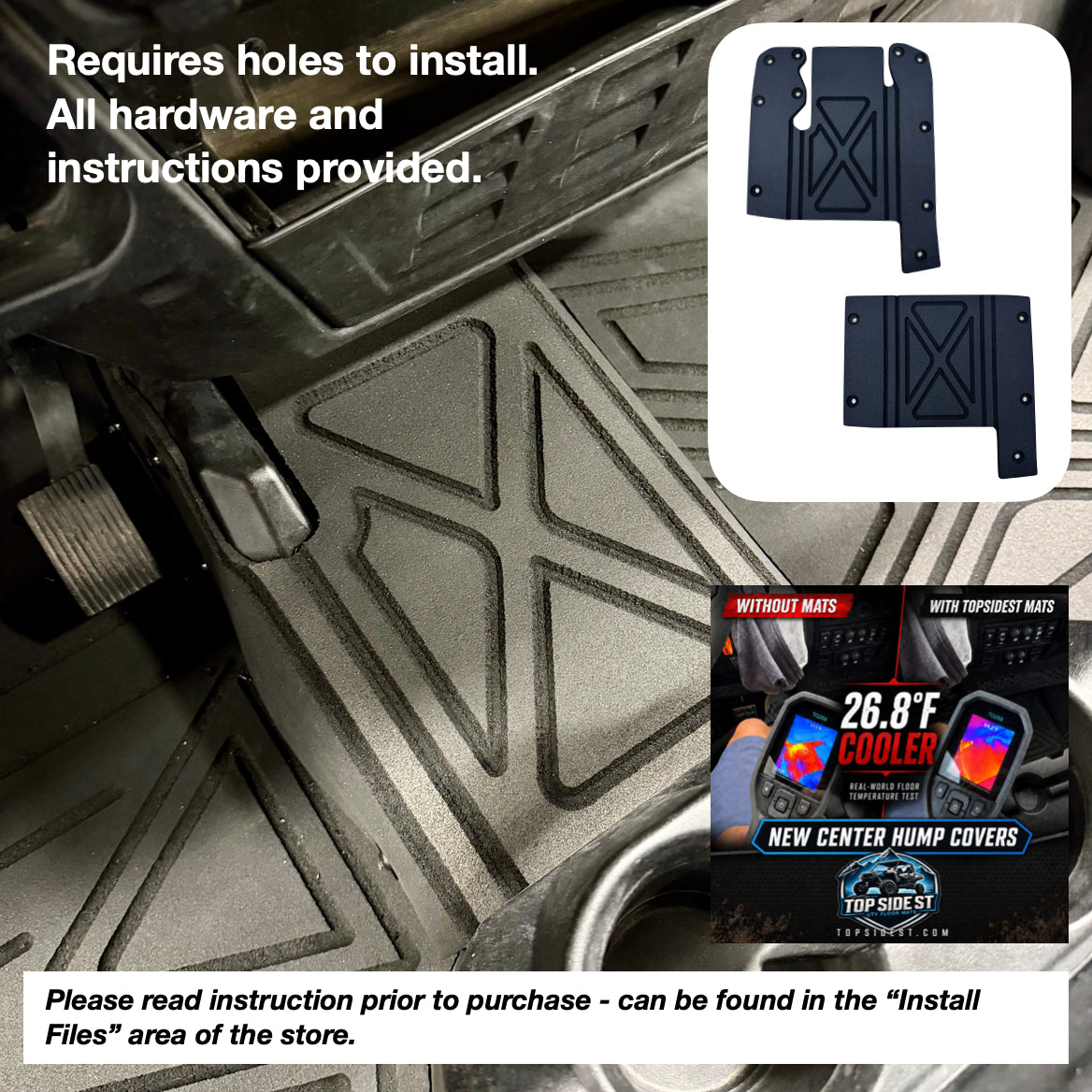 Polaris Ranger XP1000 HD 9mm Rubber Mats (2018 to current) - view 10