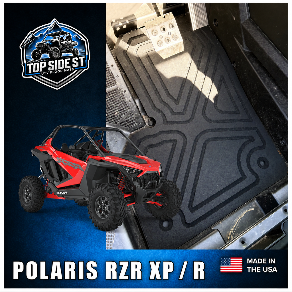 Polaris Pro XP / Pro R HD 9mm Rubber Mats (2019 - current) by Top Side Surface Treatments