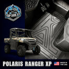 Polaris Ranger XP1000 HD 9mm Rubber Mats (2018 to current) by Top Side Surface Treatments