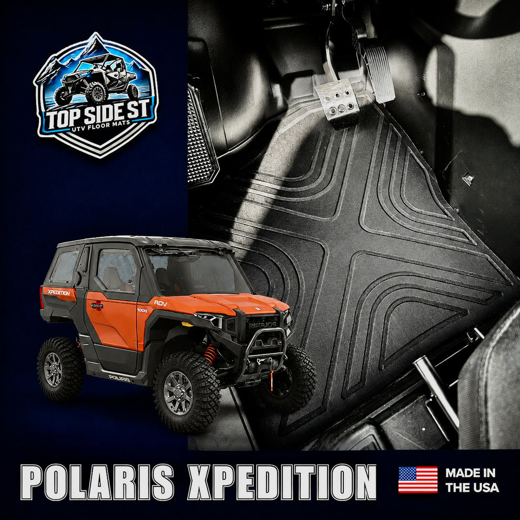 Polaris XPEDITION XP / XP5 / ADV HD 9mm Rubber Mats (2023 - Current) by Top Side Surface Treatments