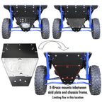 Polaris RZR Pro XP X-Brace for UHMW Skid Plate