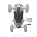 Polaris RZR RS1 X-Brace for UHMW Skid Plate by Factory UTV