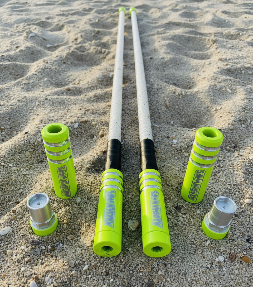 Game Changer LED Whip Set - Savage Sage Green by Marshin Whips