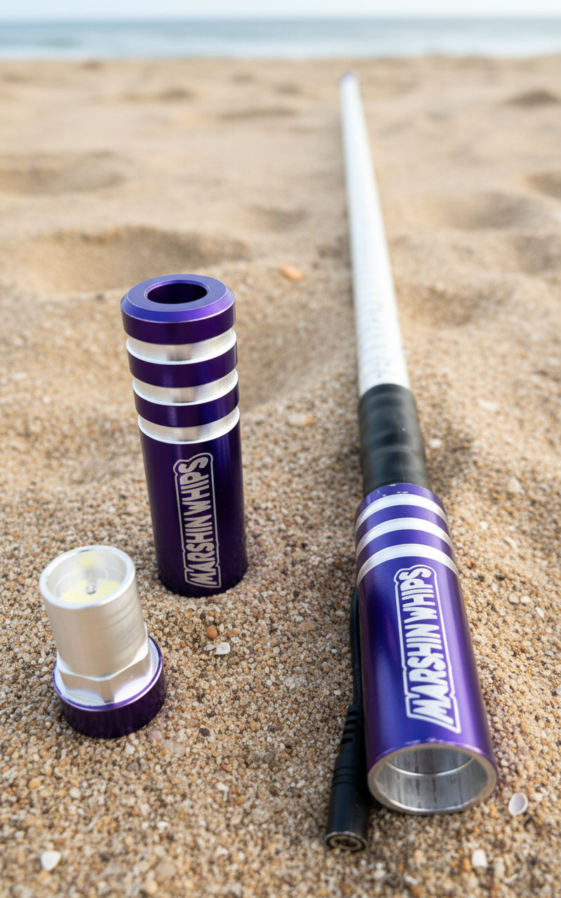 Game Changer LED Whip - Vibrant Purple Single by Marshin Whips