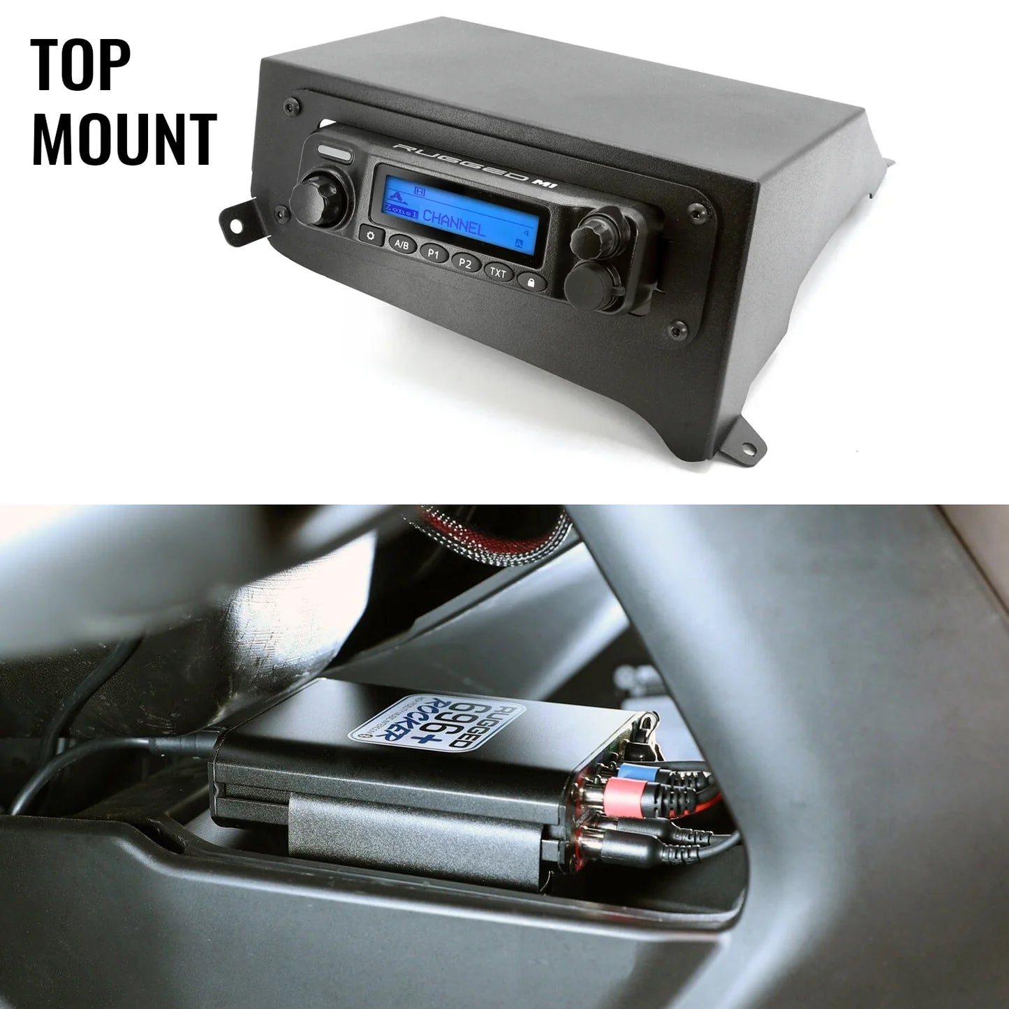 Can-Am Maverick R Complete Communication Kit with Rocker Switch Bluetooth Intercom and 2-Way Radio