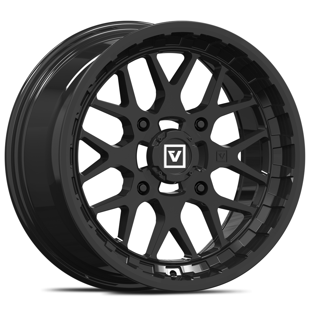 V03 14X7 +25MM 4X137 GLOSS BLACK