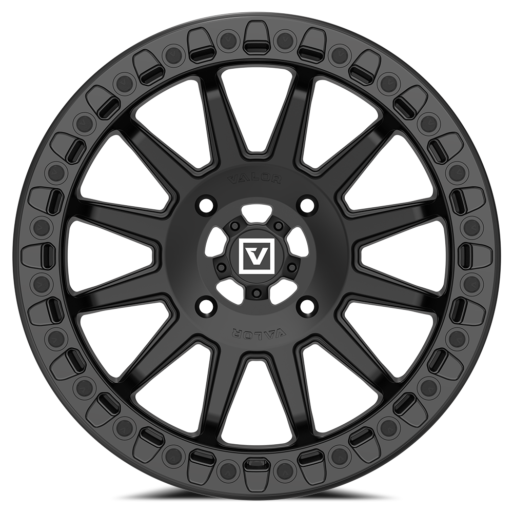 V09 BEADLOCK 17X8 +40 4X137 SATIN BLACK