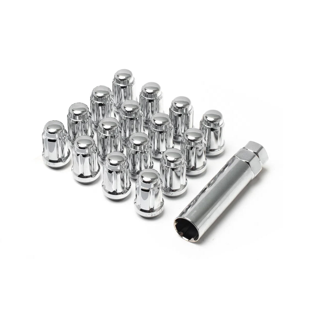 12X1.50 SPLINE 4 LUG KIT 1.38" CHROME