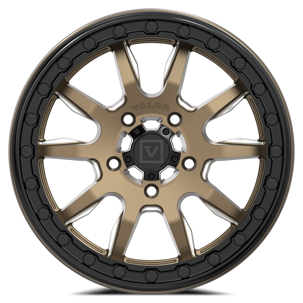 V15 BEADLOCK 15X7 +45MM 5X114.3 SATIN BRONZE MILLED
