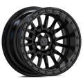 V16 BEADLOCK 15X8 -12MM 4X156 SATIN BLACK by Valor Offroad