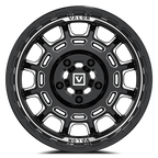 V17 15X8 +10MM 5X114.3 GLOSS BLACK MILLED