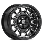 V17 15X8 +10MM 5X114.3 GLOSS BLACK MILLED