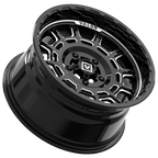 V17 15X8 +10MM 5X114.3 GLOSS BLACK MILLED