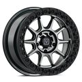 V18 BEADLOCK 15X7 +30MM 5X114.3 HYPER BLACK by Valor Offroad
