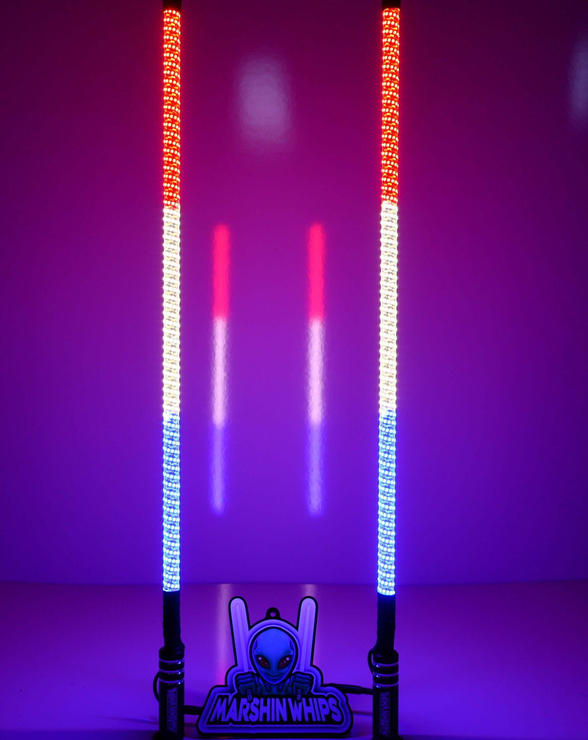 V2 Black Out LED Whip Set | Sleek Off-Road UTV Lights - view 13
