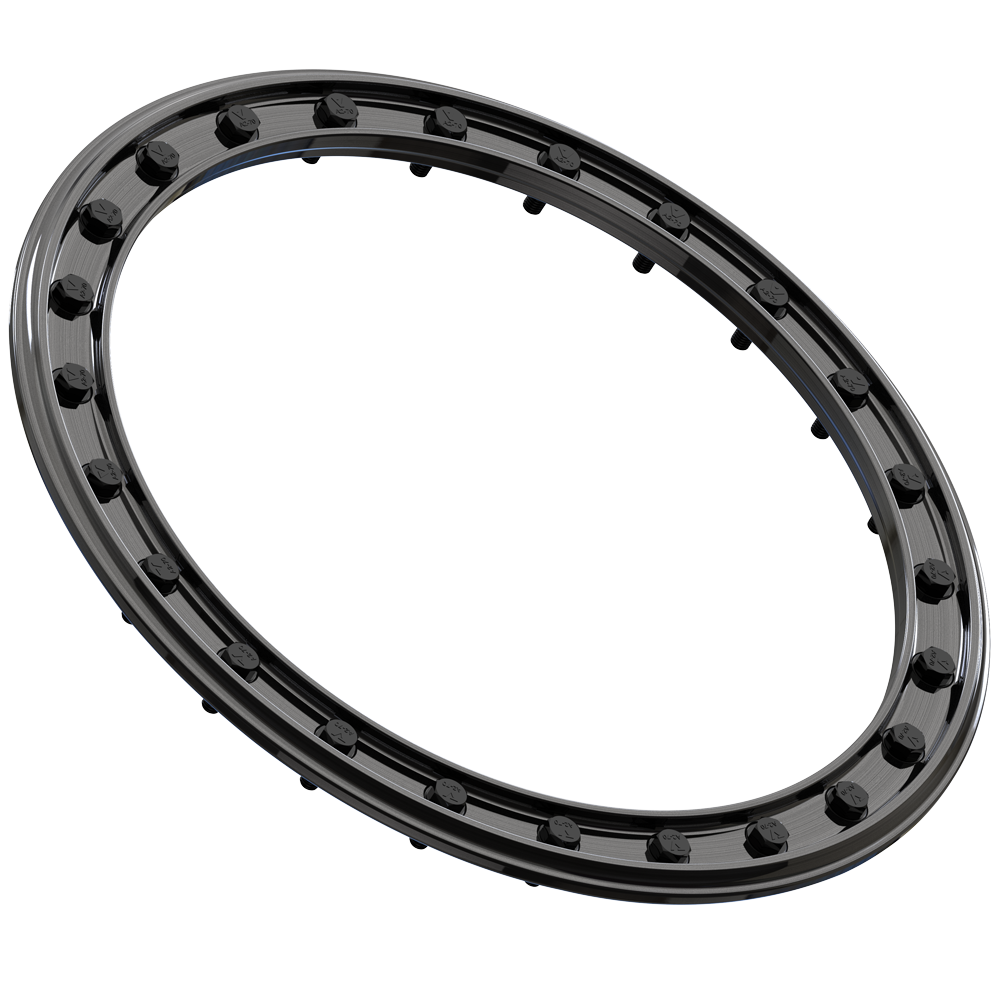 15" VBR10 BEADLOCK RING - BRUSHED GUNMETAL