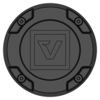 VCAP1 SATIN BLACK GB LOGO - ABS