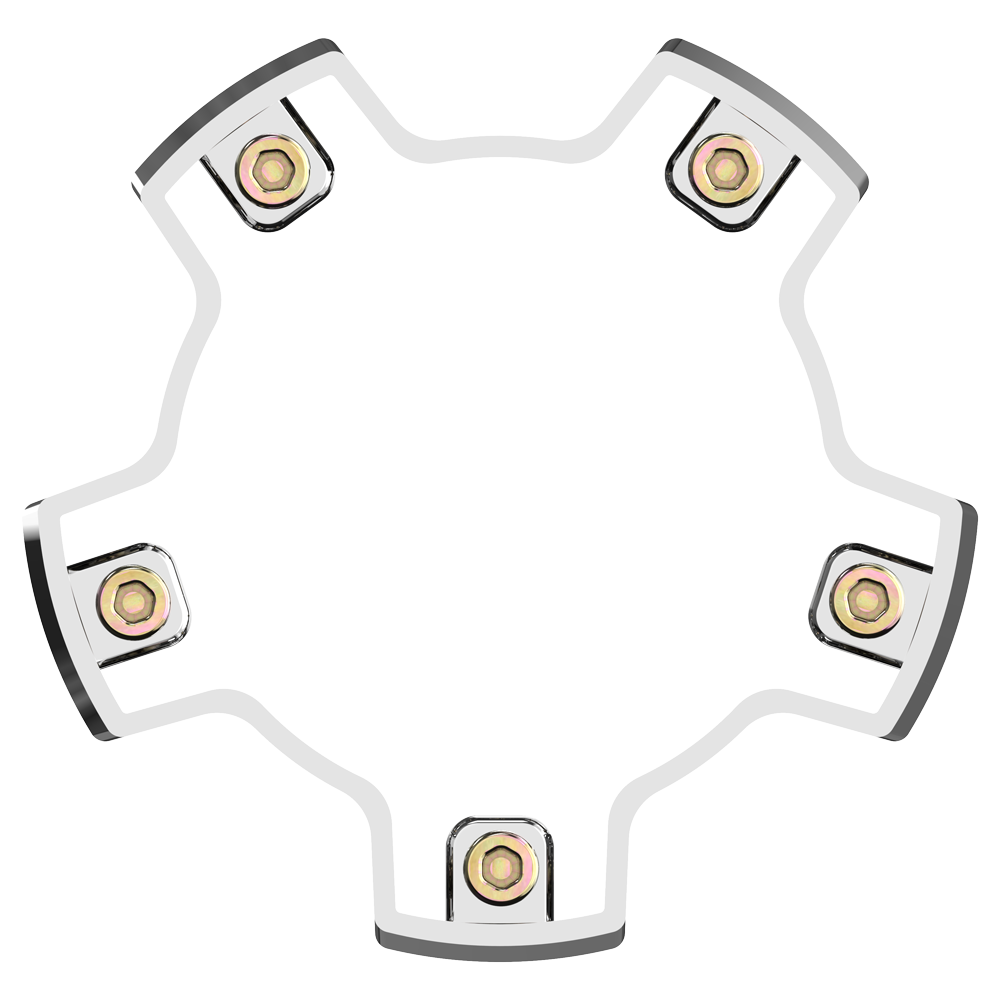 VCAP2 CAP RISER CHROME - ABS