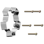 VCAP2 CAP RISER CHROME - ABS