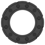 VDRING20 RING (V08) SATIN BLACK - ABS