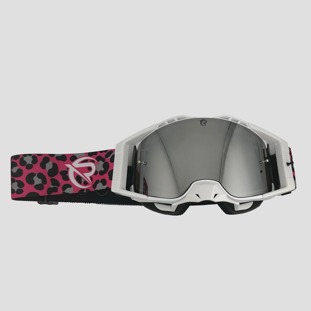 Defiant Pro Motocross Goggle: Chrome Safari image 1