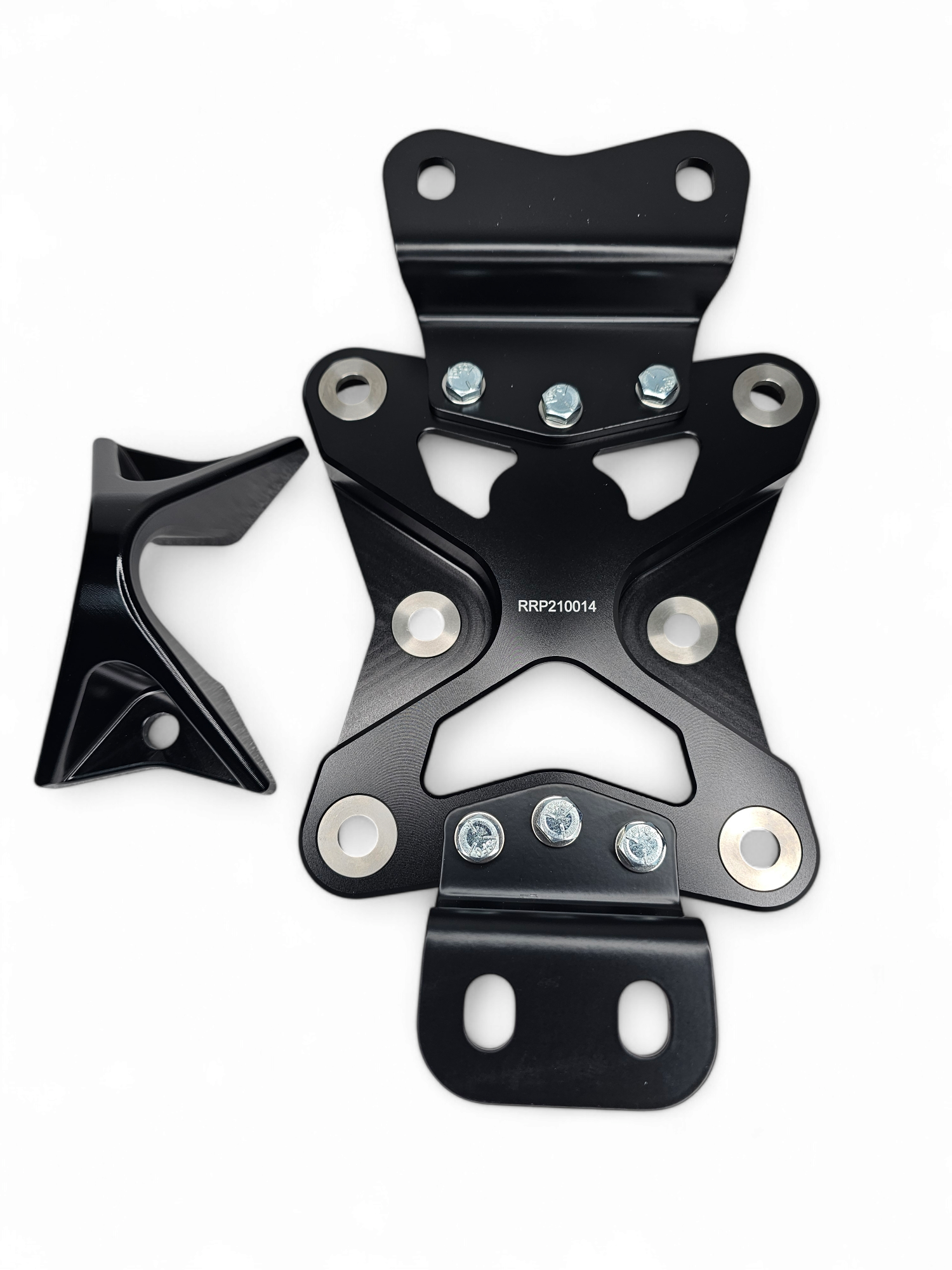 2022 to Current Can Am X3 10 Bolt Radius Rod Plate with Pull Hook (Black) image 5
