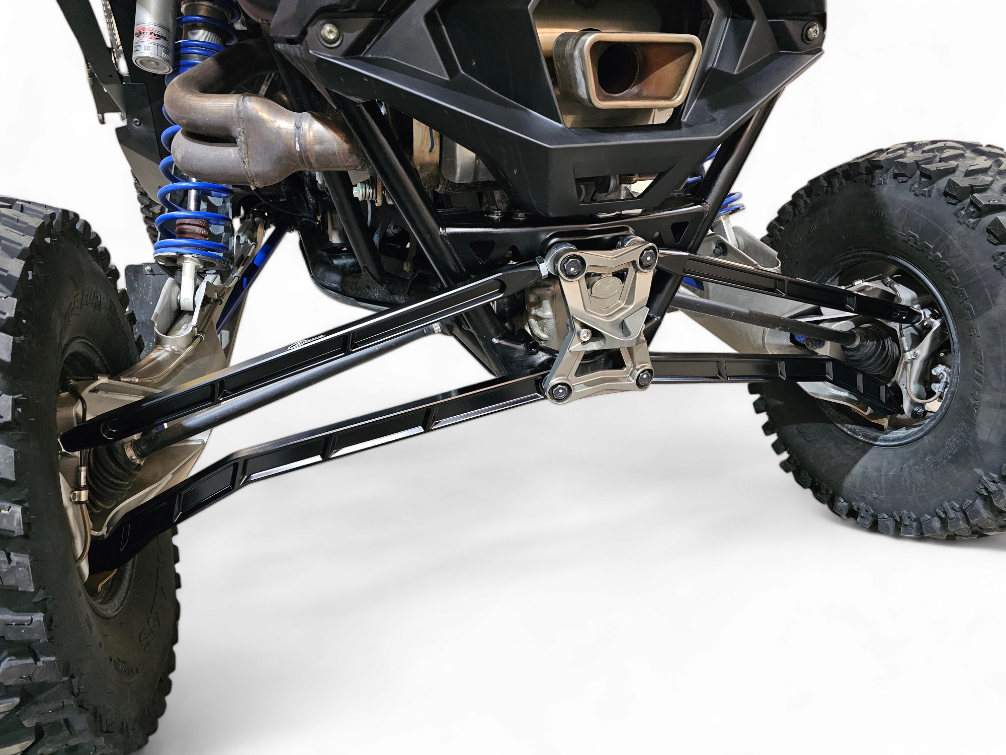 Polaris RZR Pro R, Pro S, Turbo R High Clearance Radius Rods in Black Finish image 13