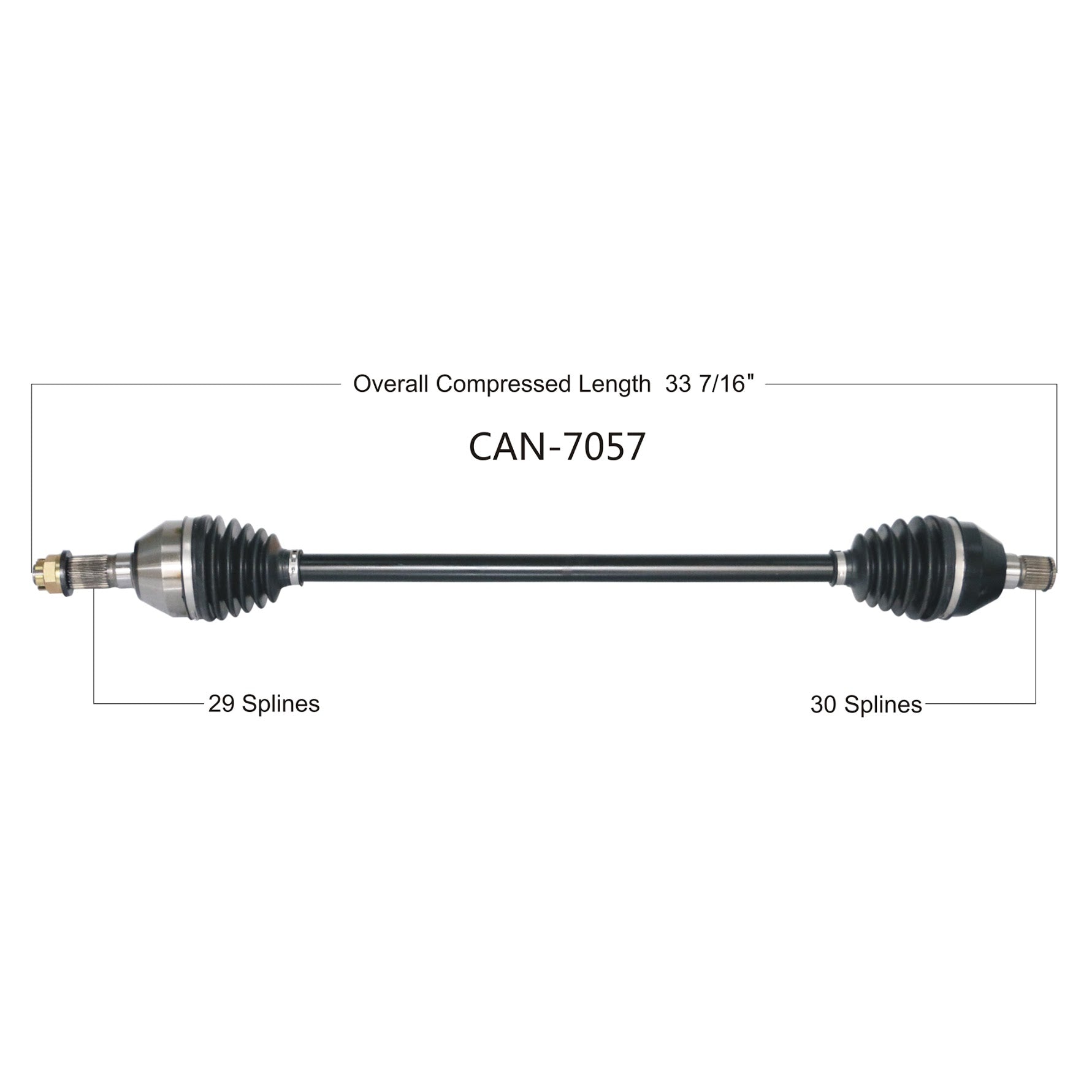 Can-Am Maverick X3 72" Oem Replacement Axle image 0