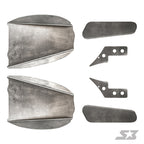 Maverick X3 64" Trailing Arm Weld-In Gusset Kit image 0